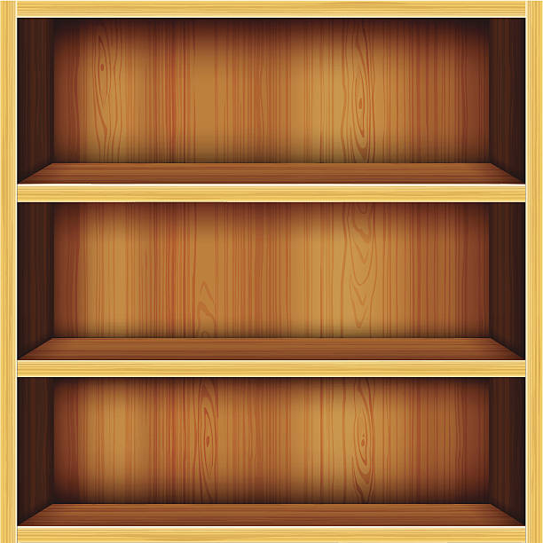 Royalty Free Empty Bookshelf Clip Art, Vector Images ...