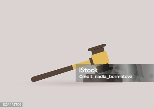 istock A wooden judge gavel, an auction hammer 1324447709