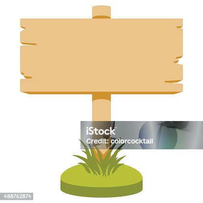 istock Wooden sign 488762874