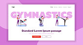 Workout in gym set. Athletes exercising with weight, equipment, trainer flat vector illustrations. Fitness, lifestyle, sport concept for banner, website design or landing web page