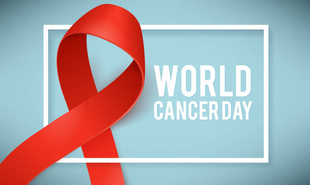 World aids and cancer day symbol Realistic red ribbon, world aids day symbol, 1 december, vector illustration. World cancer day symbol 4 february. aids stock illustrations