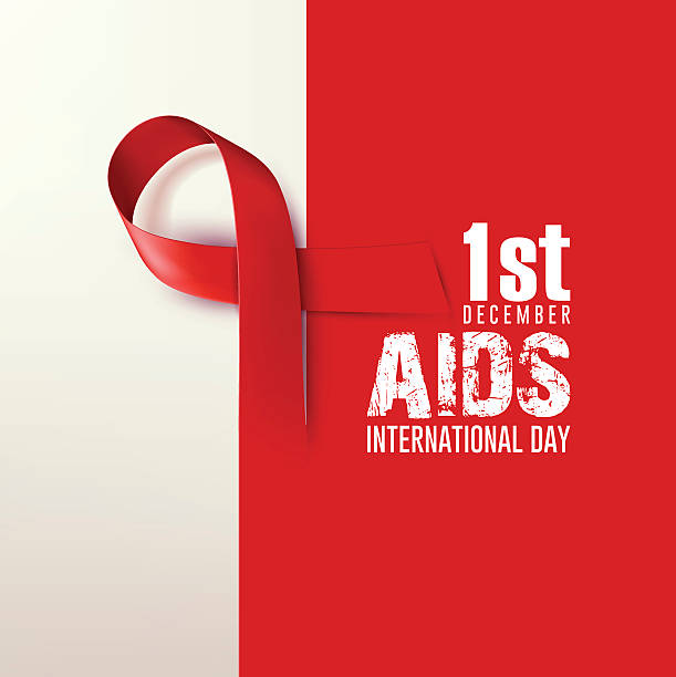 world AIDS day world AIDS day december the 1st aids stock illustrations