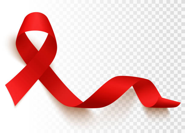 World aids day Realistic red ribbon, world aids day symbol, 1 december, vector illustration. World cancer day symbol 4 february. world aids day stock illustrations