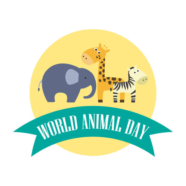 World Animal Day World Animal Day, Vector Illustration international dog day stock illustrations