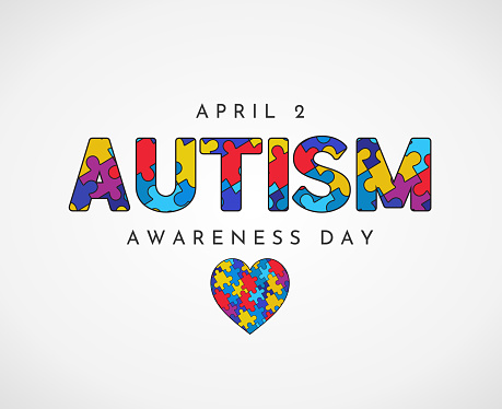 World Autism Awareness Day poster, background, April 2. Vector illustration. EPS10