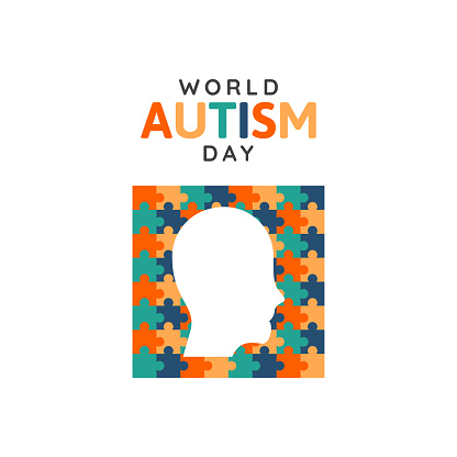World autism day illustration