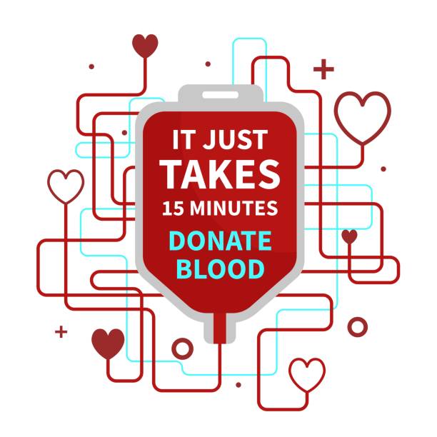 ilustrações de stock, clip art, desenhos animados e ícones de world blood donor day banner - doação de sangue