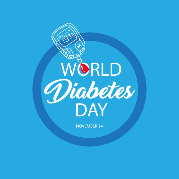 World diabetes day. 14 November. World diabetes day. 14 November. diabetes awareness stock illustrations