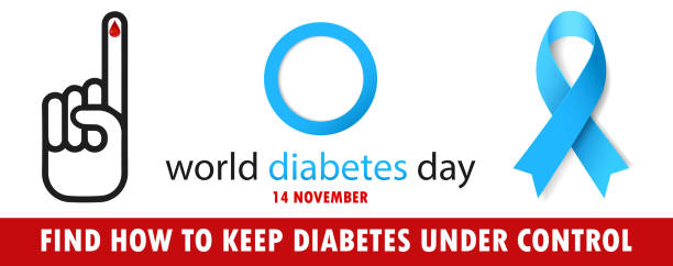 World Diabetes Day Concept Vector illustration of World Diabetes Day Concept diabetes awareness month stock illustrations