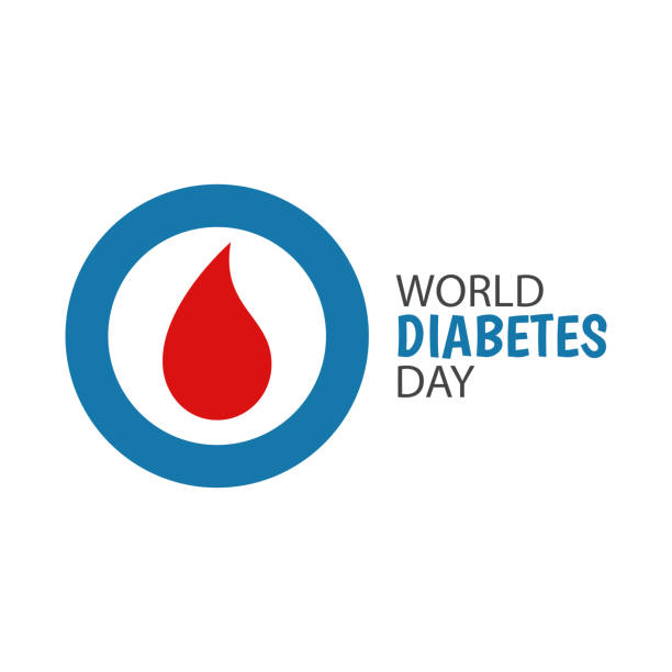 World Diabetes Day Vector Illustration on the theme World Diabetes Day. diabetes awareness month stock illustrations