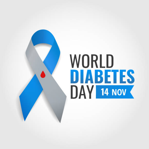 World Diabetes Day. Vector Illustration on the theme World Diabetes Day. diabetes awareness stock illustrations