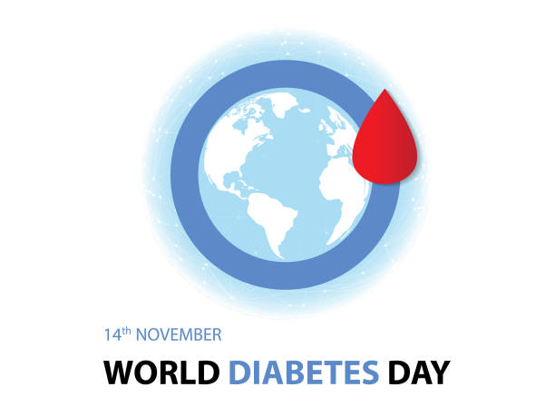 World Diabetes Day World Diabetes Day Background diabetes awareness month stock illustrations