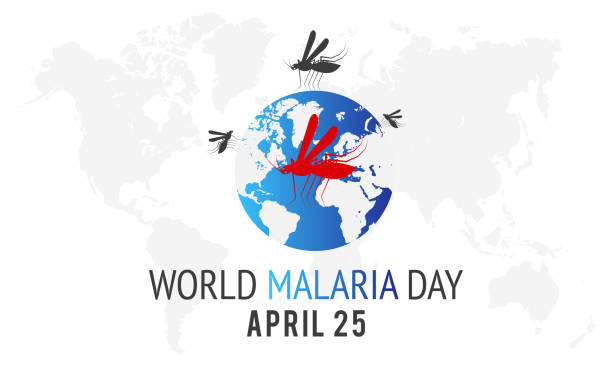 stockillustraties, clipart, cartoons en iconen met world malaria day. health awareness template for banner, card, poster, background. - malaria