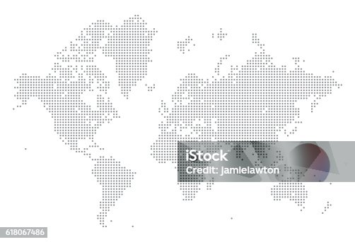 istock World Map of Dots 618067486