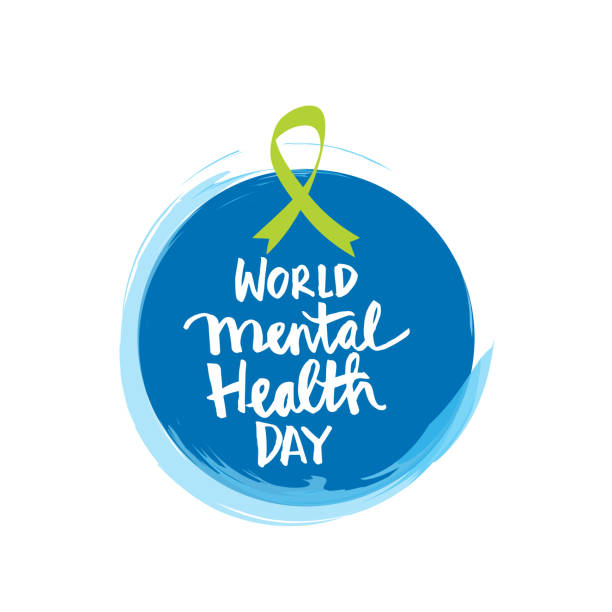 World Mental Health Day concept World Mental Health Day concept mental health awareness stock illustrations