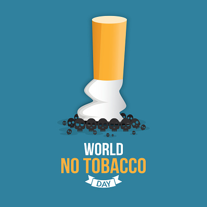 World No Tobacco Day Vector Illustration