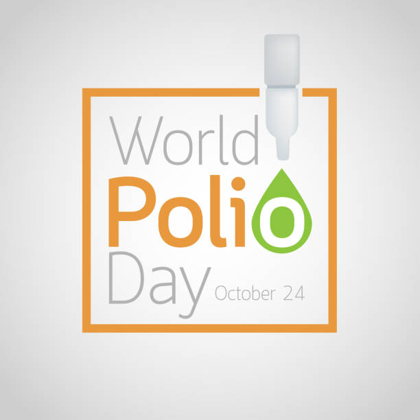 세계 소아마비의 날 벡터 아이콘 그림 - polio stock illustrations