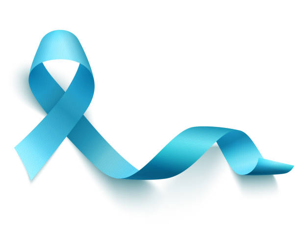 World prostate cancer day symbol Realistic blue ribbon, world prostate cancer day symbol in november, vector illustration. november stock illustrations