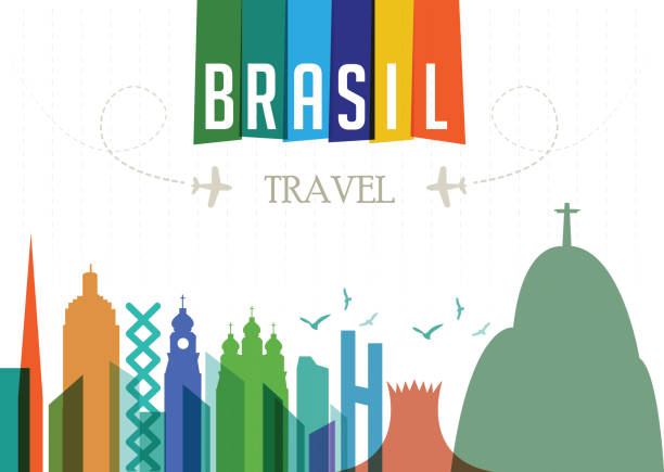 ilustrações, clipart, desenhos animados e ícones de world travel e famosos hotéis-brasil  - brasília