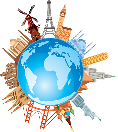 World Travel Symbols Stock Illustration - Download Image Now - iStock