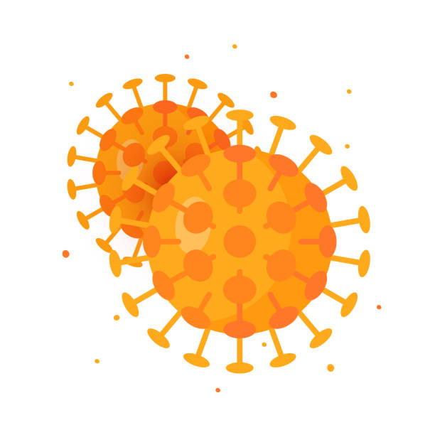 Wuhan 2019-nCoV icon in flat style, vector Coronavirus concept. Wuhan 2019-nCoV icon. Vector illustration in flat style for medical designs, infographics. virus stock illustrations