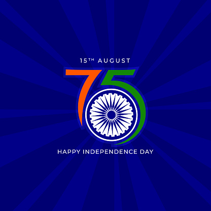 75 year Happy independence day India.