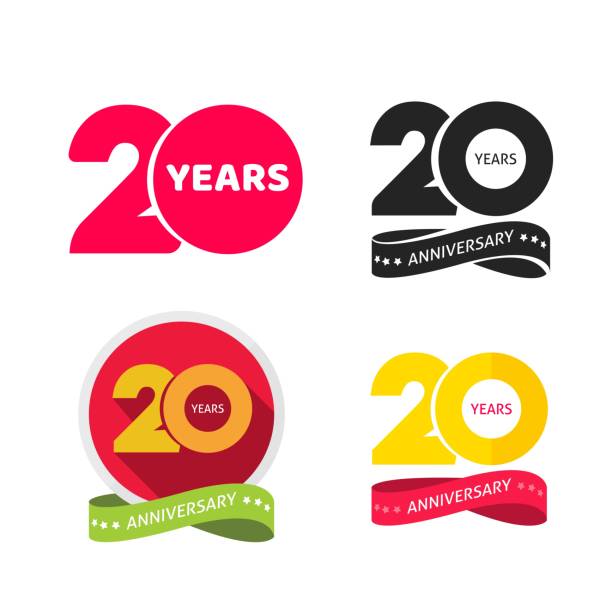 20 years anniversary logo vector icon or 20th year birthday symbol collection flat cartoon, twenty birthday party pictograms set isolated on white background clipart 20 years anniversary logo vector icon or 20th year birthday symbol collection flat cartoon, twenty birthday party pictograms set isolated on white background clipart image anniversary clipart stock illustrations