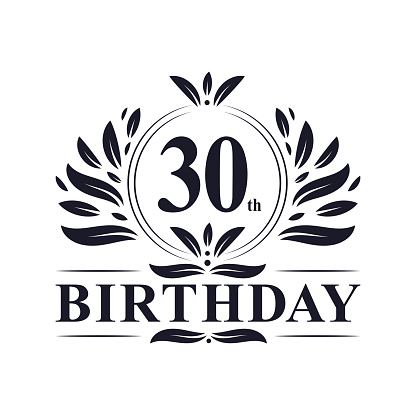 years birthday logo 30th birthday celebration vector