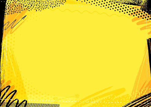 yellow and black paint textured vector design background for use as background template for business documents, cards, flyers, banners, advertising, brochures, posters, digital presentations, slideshows, PowerPoint, websites