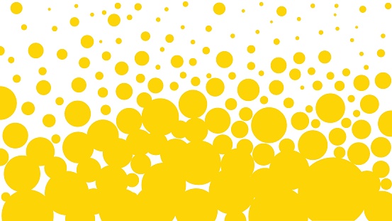 Bubble, Beer - Alcohol, Backgrounds, Yellow, Pattern