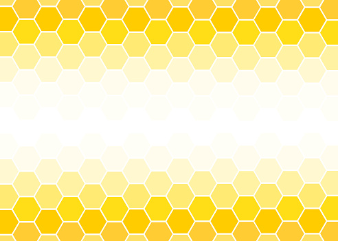 Yellow Hexagon abstract background vector design illustration.