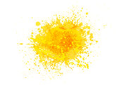 istock Yellow paint splash 1187201669