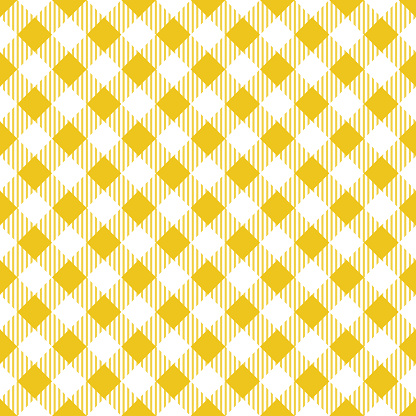 Yellow Tablecloth Argyle Pattern