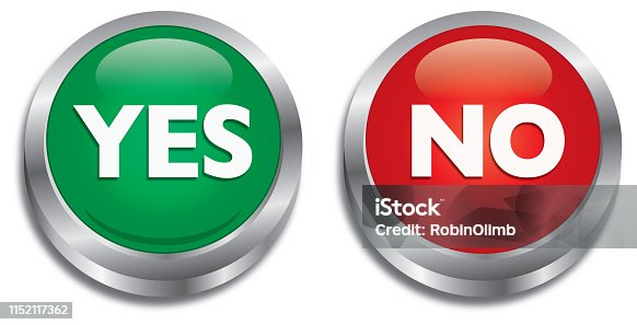 istock Yes No Push Buttons 1152117362