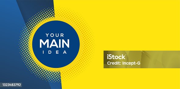 istock Yllow and Blue Vector abstract background texture Sale banner template design and bright poster with Big sale special offer. and banner yellow background and LIGHT yellow and blue halftone and shapes 1323483792