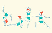 This people stays healthy by exercising your Body.

This illustration is made in vectors and it is easy to change colors and adapt to any size.