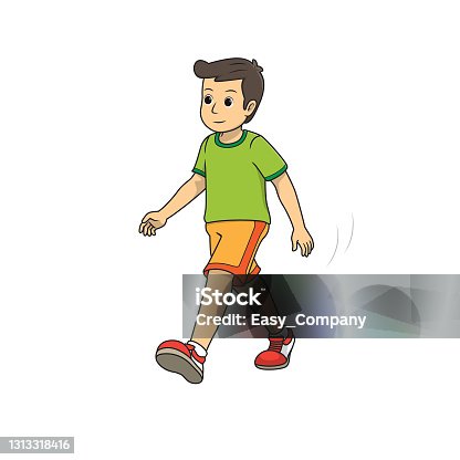 Cartoon Man Warm Up Stretching Exercises Clipart Images