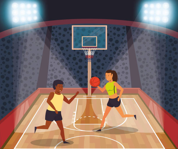 Best Animated Basketball Court Illustrations, Royalty-Free Vector