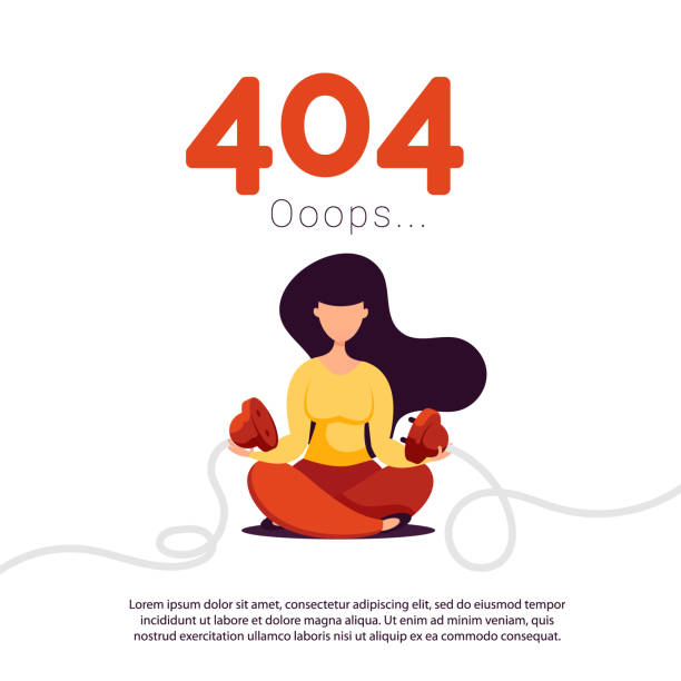 A young girl unplugged electric plug and socket from the network. Illustration of creativity 404 page not found error. Creative flat composition of woman unplugged electric plug and socket error message stock illustrations