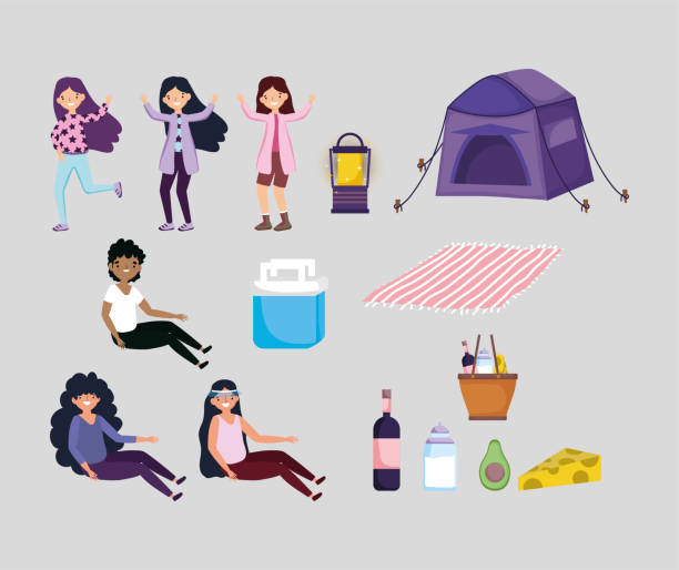 Download Blanket Tent Illustrations, Royalty-Free Vector Graphics ...
