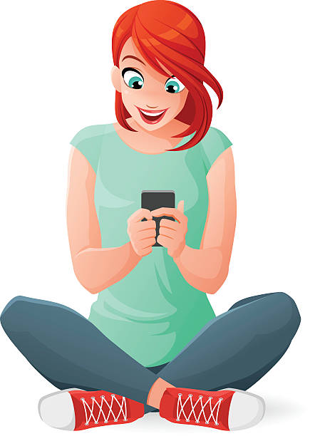 1,133 Girl Texting Illustrations, Royalty-Free Vector Graphics & Clip Art -  iStock