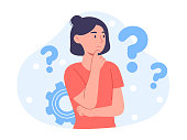istock Young woman doubts and questioning everything 1355324434