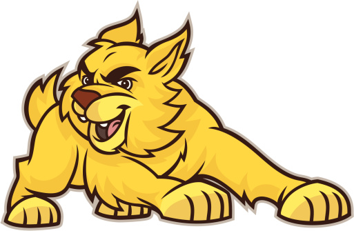 Youthfull Wildcat Bobcat Mascot
