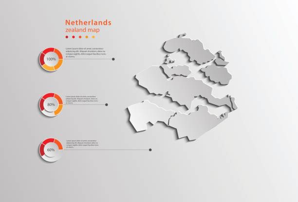 stockillustraties, clipart, cartoons en iconen met zeeland provincie zeeland nederland provincie kaart voor grafische gebruik. - zeeland