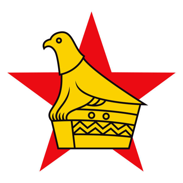 Zimbabwe Bird Symbol vector art illustration