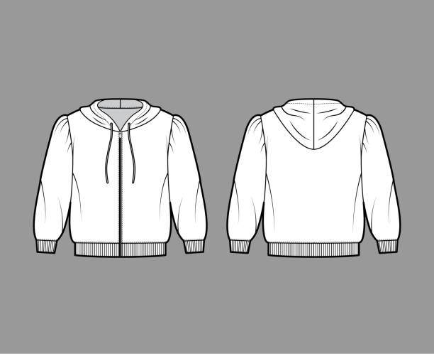 Template Outline Illustration Of A Blank Cardigan Illustrations ...