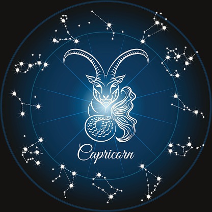 Zodiac Capricorn Sign Stock Illustration - Download Image Now - iStock