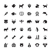 Zoo and Pets related symbols and icons.