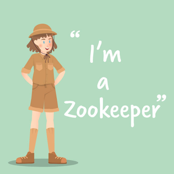 Zoo Keeper Illustrations, Royalty-Free Vector Graphics & Clip Art - iStock Girl Cartoon Zoo Keeper