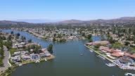 istock Aerial over Lake in Westlake Village, California 1405467880